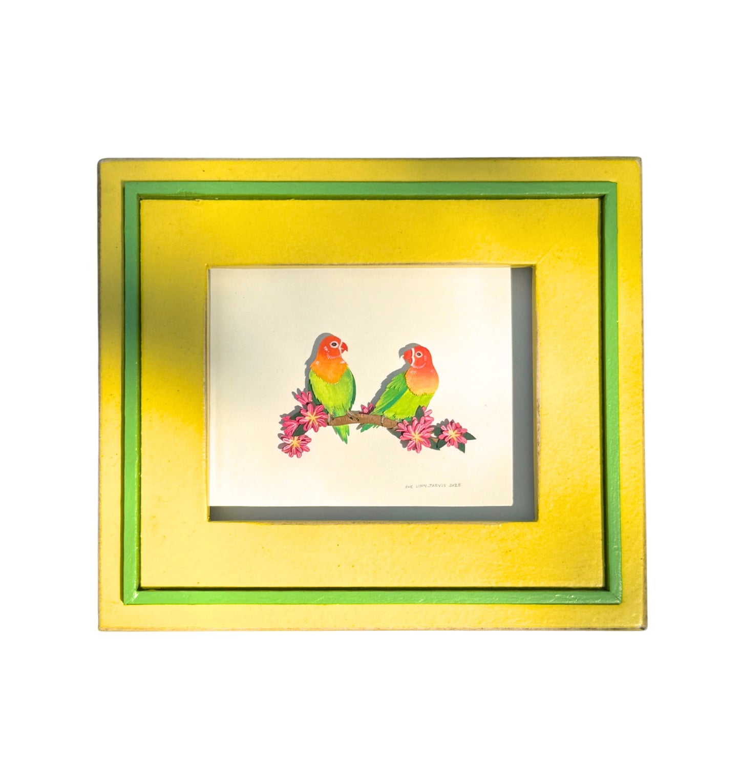 Lovebirds on a Branch