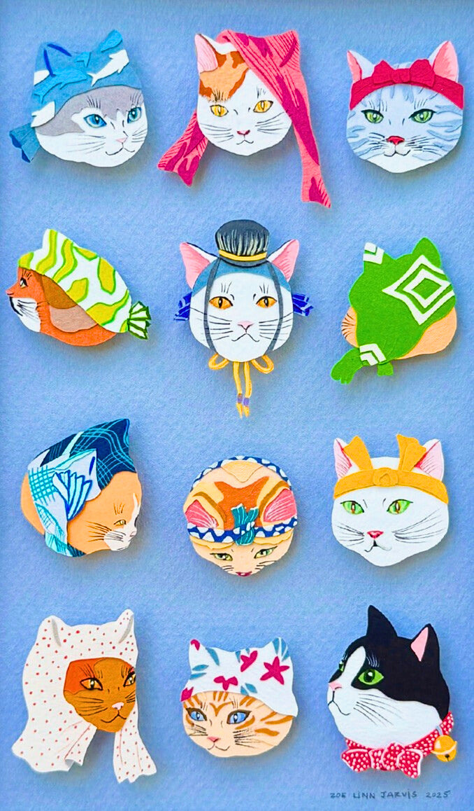 Tenugui Cats