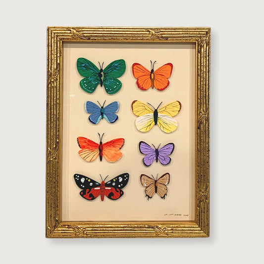 Butterflies in Gold Frame