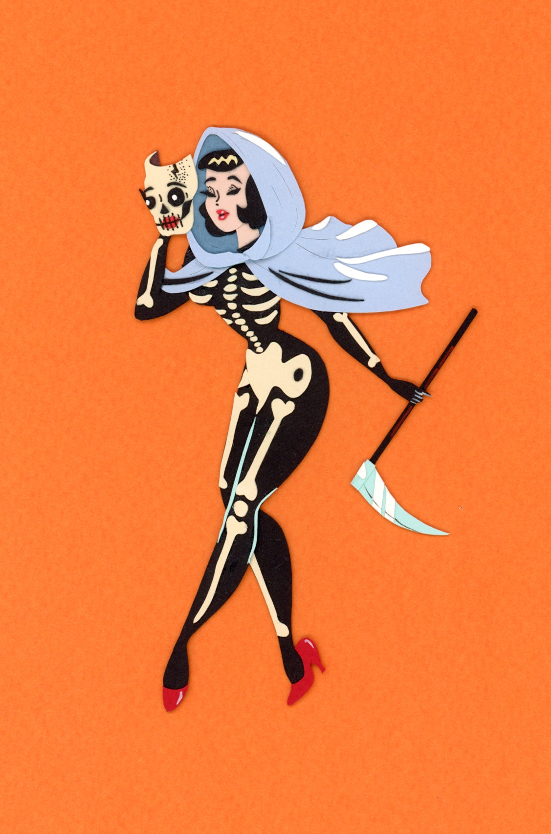 Grim Reaper Girl Print