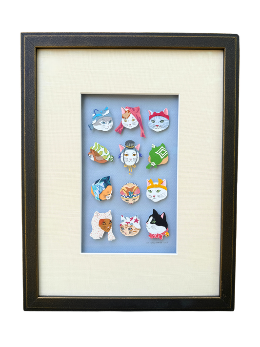 Tenugui Cats
