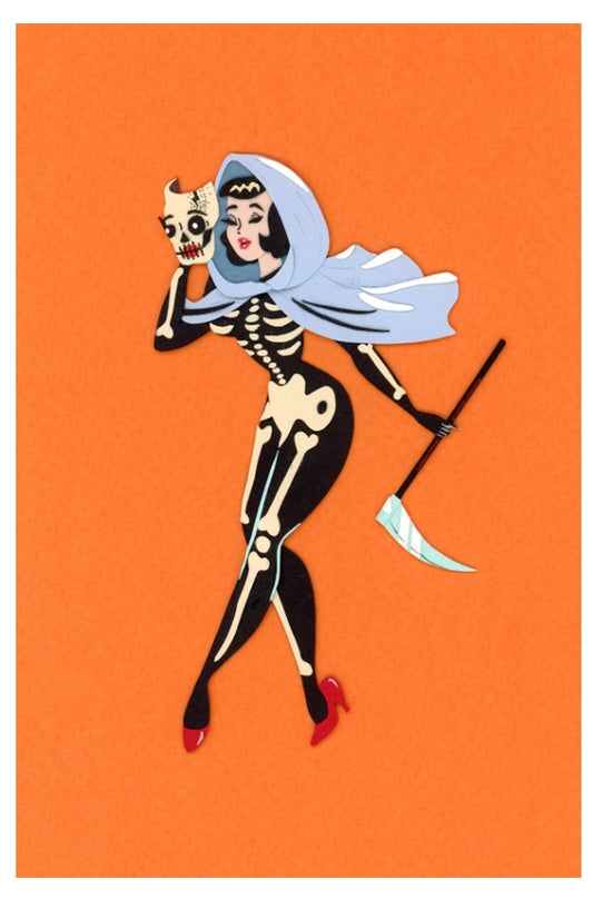 Grim Reaper Girl Print