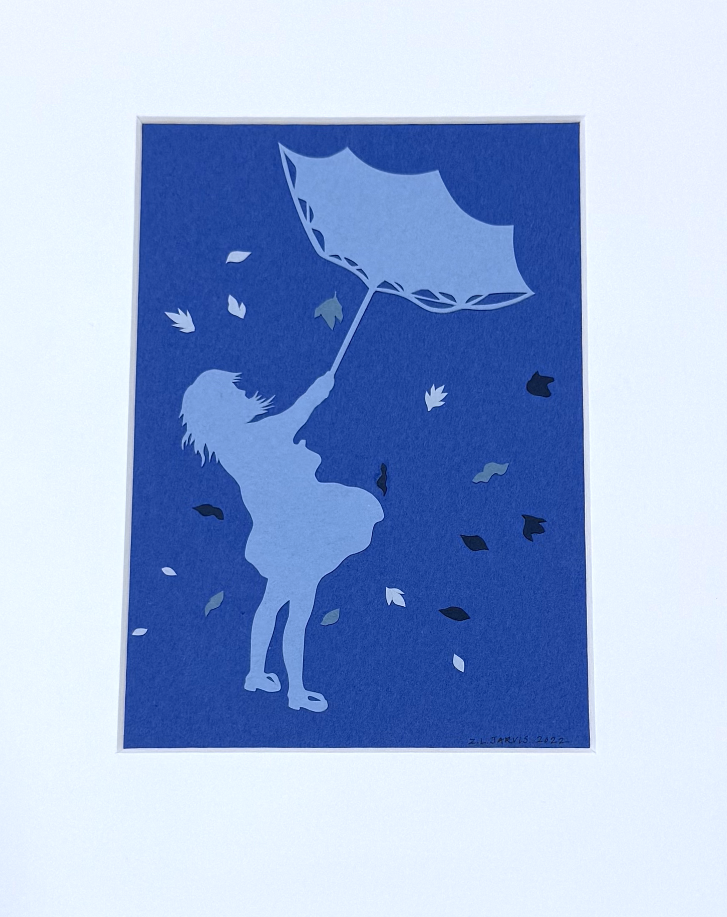 Girl with Umbrella - Unframed
