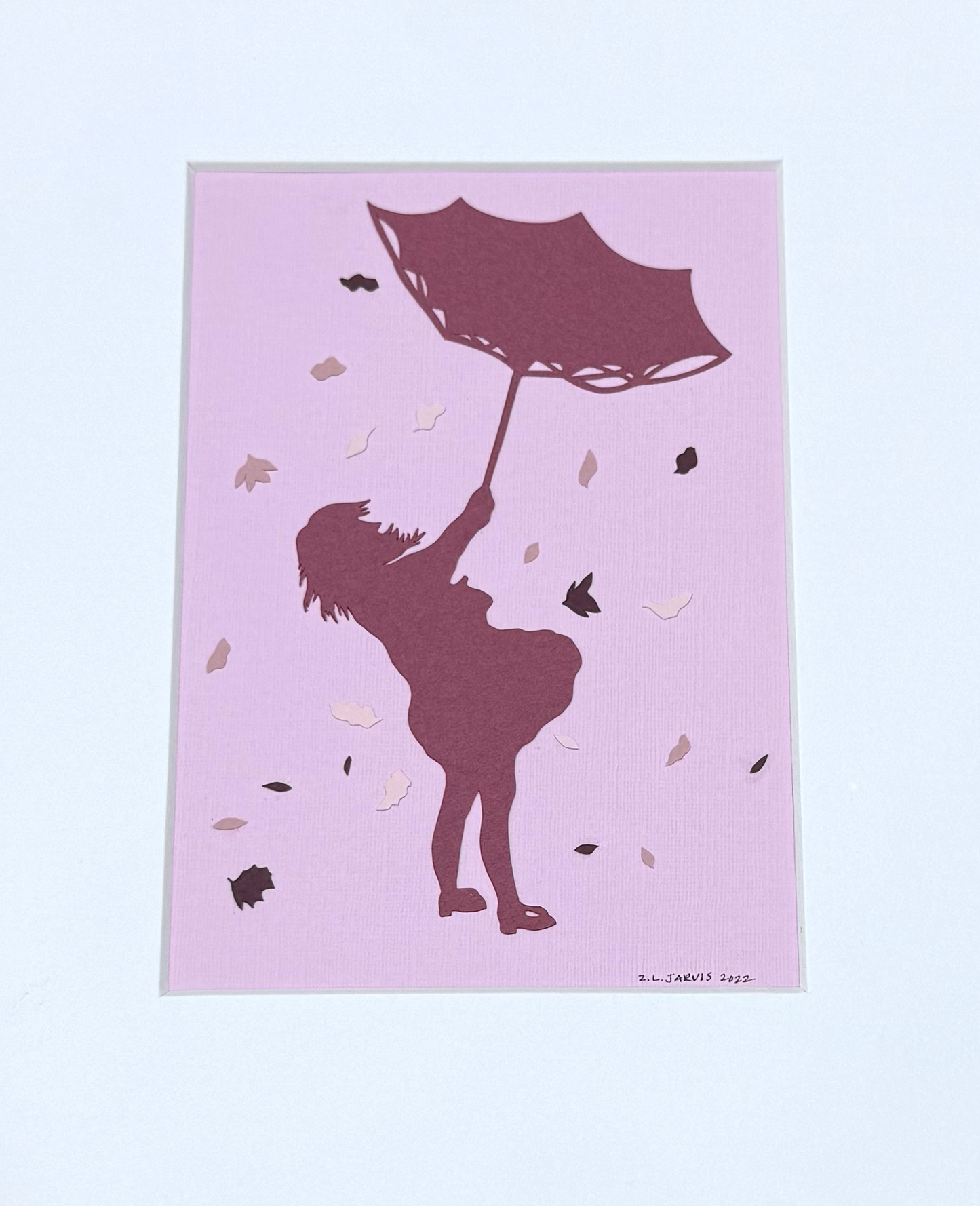 Girl with Umbrella - Unframed