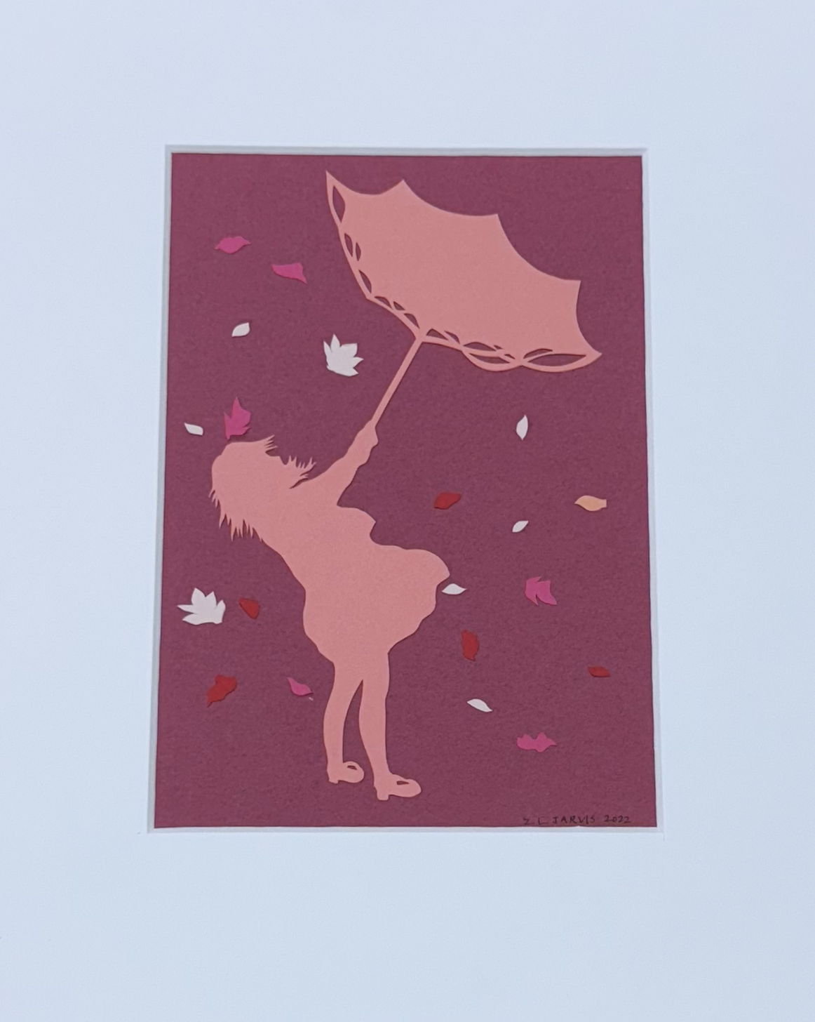 Girl with Umbrella - Unframed