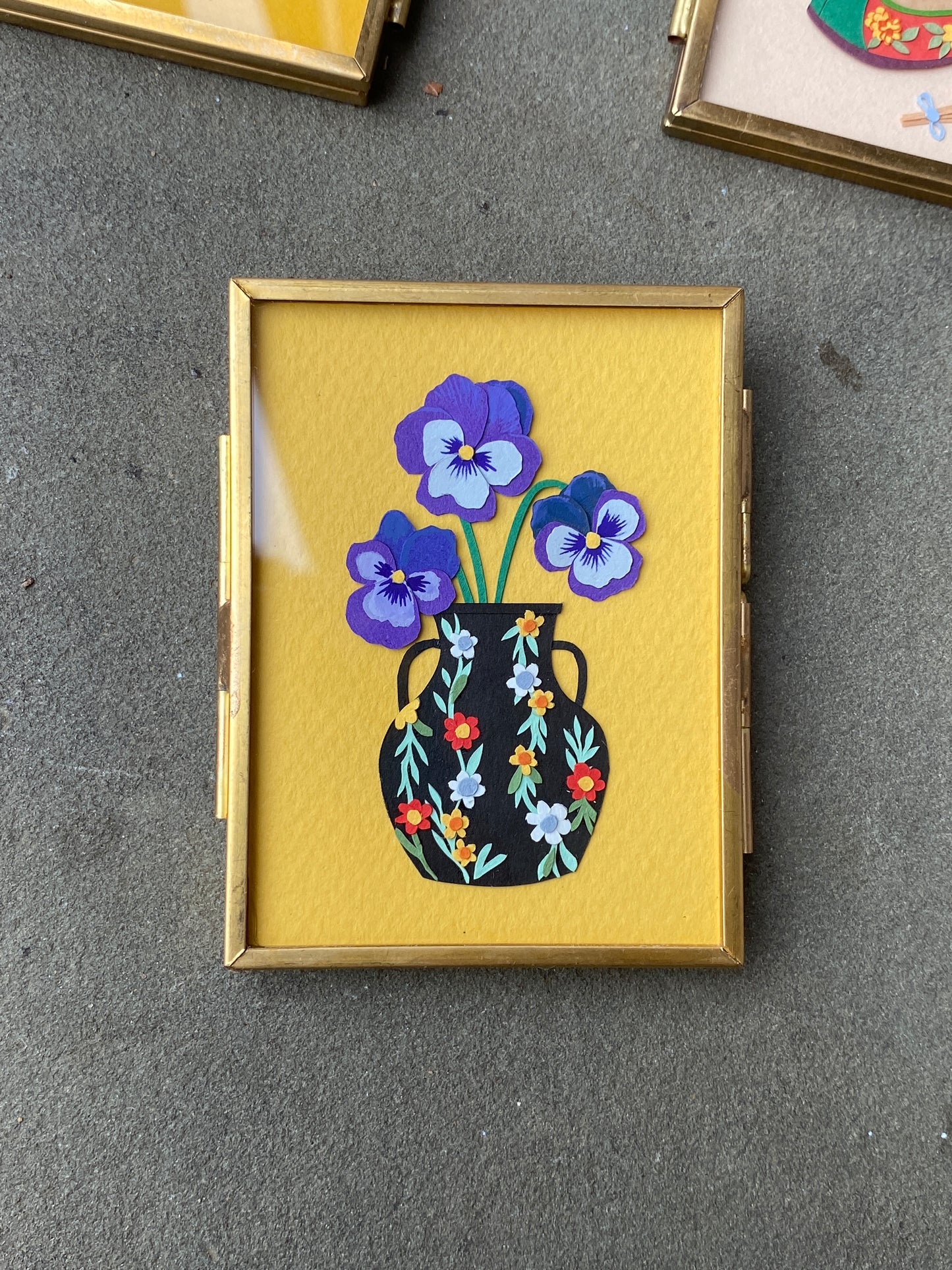 Purple Pansy Trio