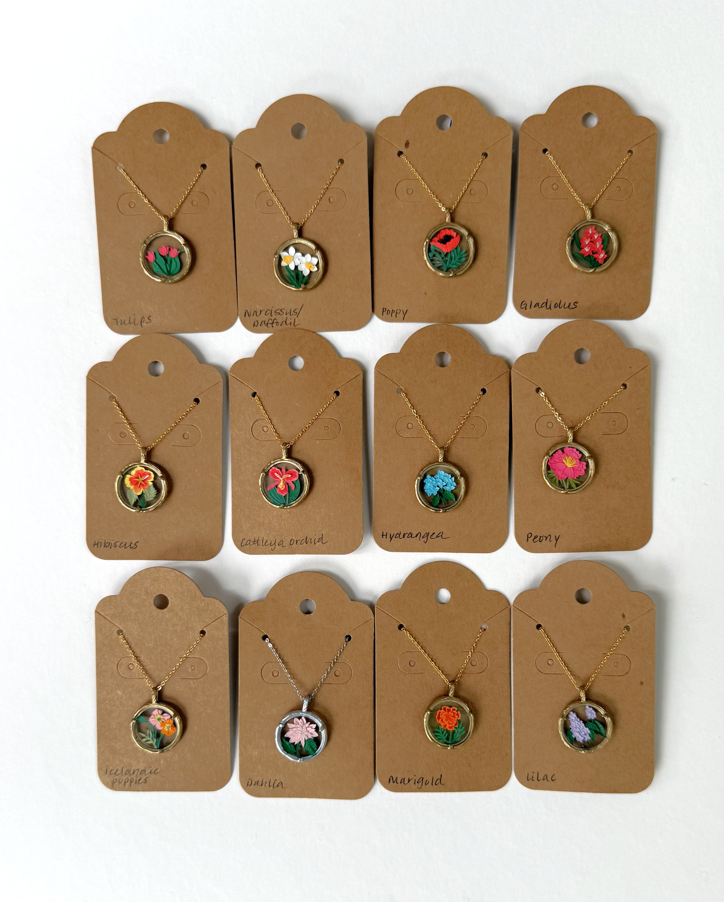 Floral Necklaces - Round