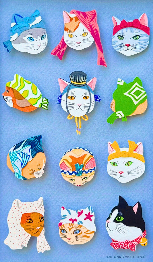 Tenugui Cats